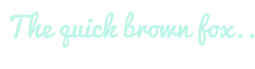 Image with Font Color BFF6E9 and Background Color FFFFFF
